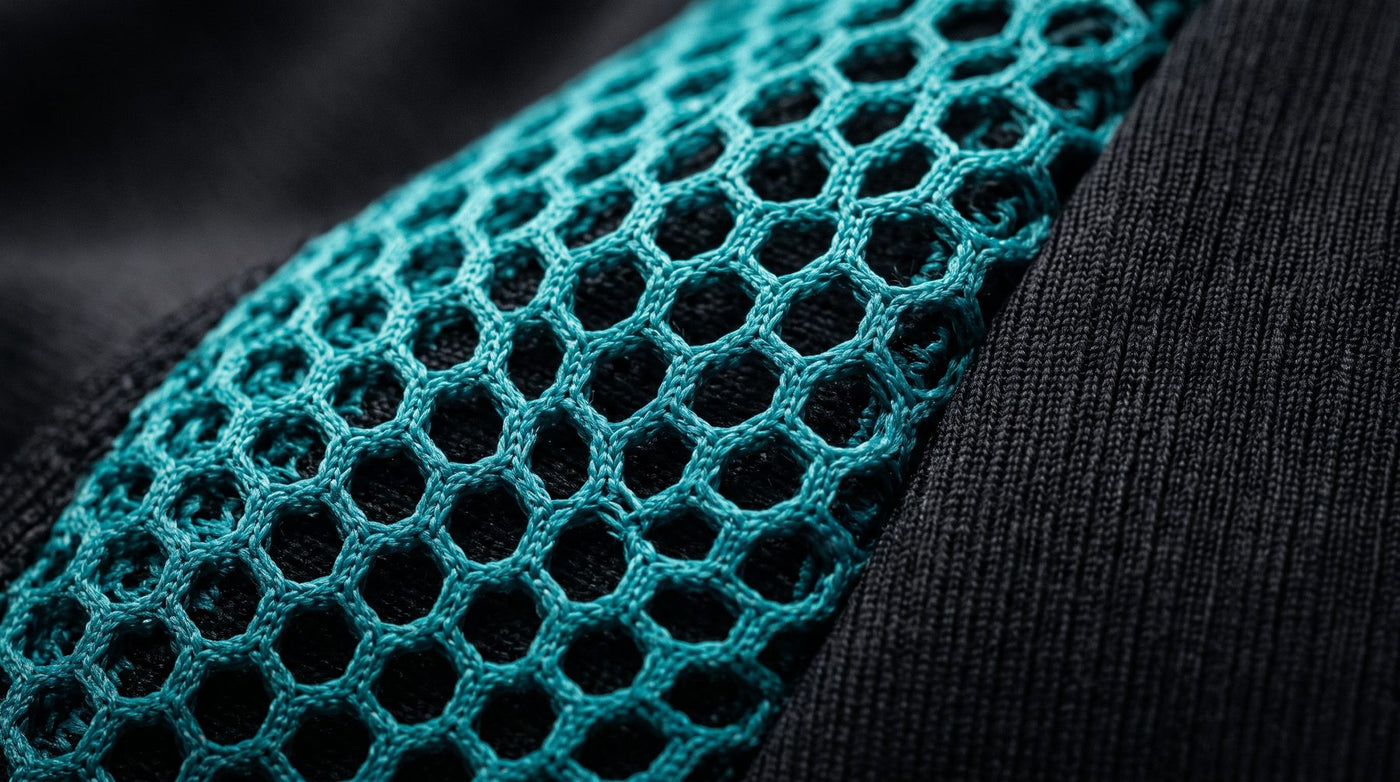 Close-up of the honeycomb shaping panel